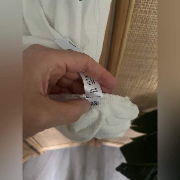 Free People The Bureau Hibiscus Oversized Tee Blue - Picture 9 of 9